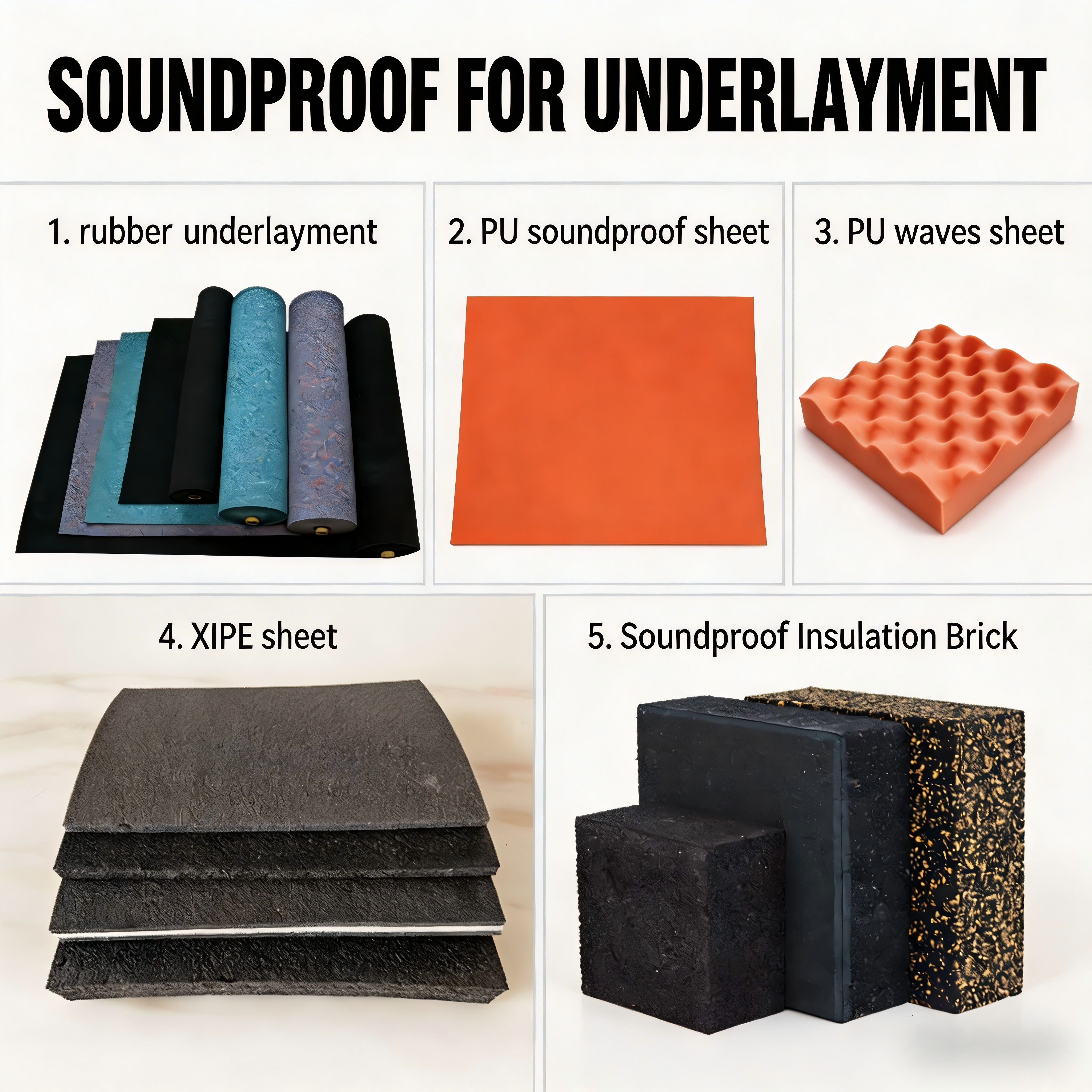 Floor Sound Insulation Materials: 4 Mainstream Options Compared