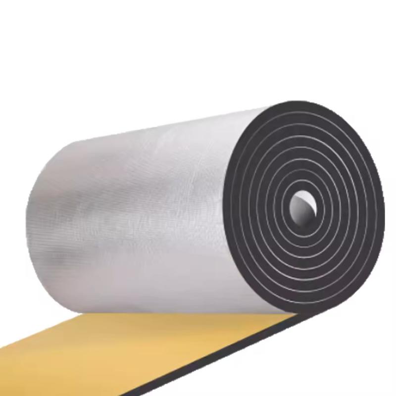 High-temperature resistant aluminum foil rubber with adhensive and plastic foam insulation board, 105°C, thermal and acoustic insulation, 6mm-25mm