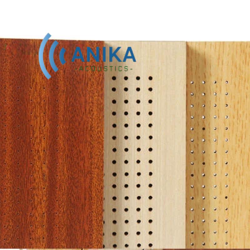 High Density Building Micro Perforated MDF Wall Panel Customized for Sound Absorption