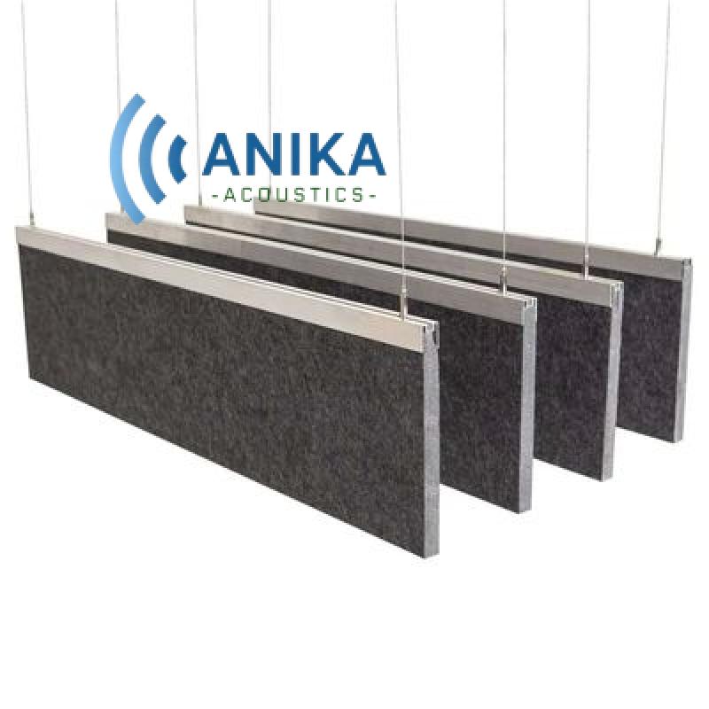 Modern Design PET Ceiling Acoustic Panel Fire Retardant For Studio NRC 0.9