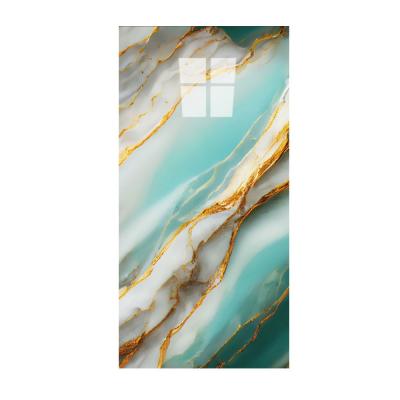 Modern Self-Adhesive Waterproof Marble Wallpaper Aluminum-Plastic Board Kitchen Wall Panel for Apartments
